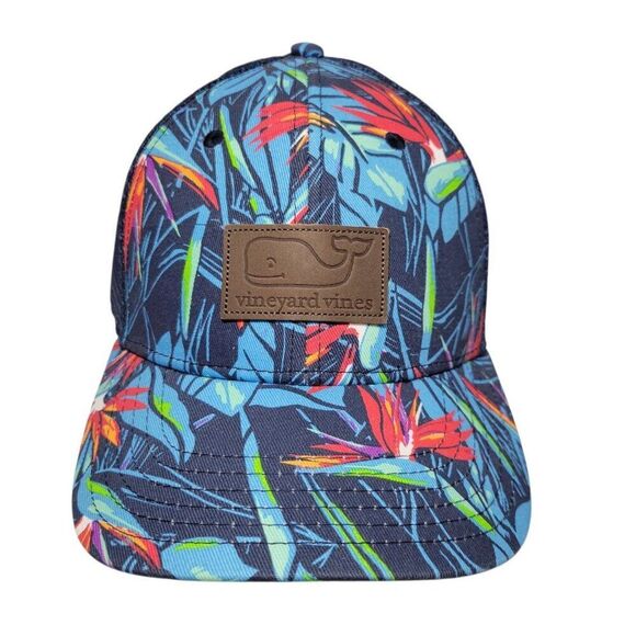Vineyard Vines Snapback Hat Birds of Paradise Floral Hawaiian Mesh Back Unisex - Picture 4 of 12